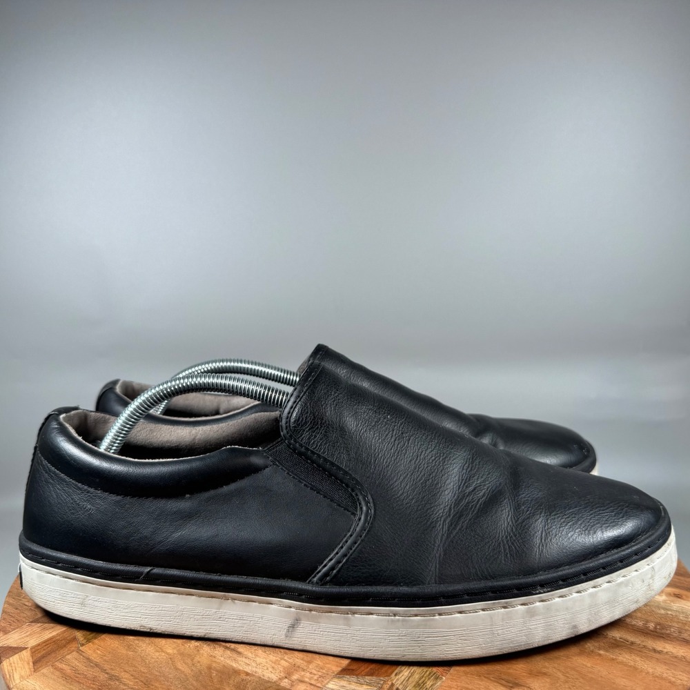Cole Haan Falmouth Mens Black‎ Leather Slip On Sneakers Grand OS Size 12M
